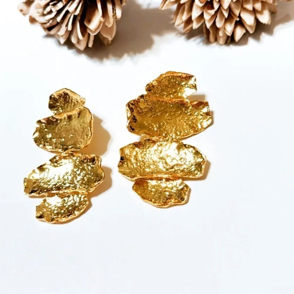 Geo dangle earrings M133 - Picture 3 of 6